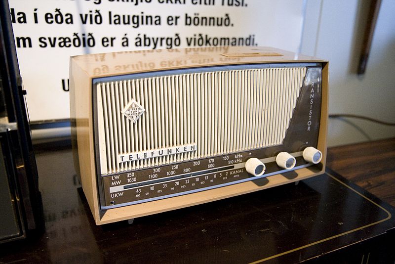 Telefunken transistor radio, Skógar Folk Museum - Creative Commons Attribution 2.0 Generic